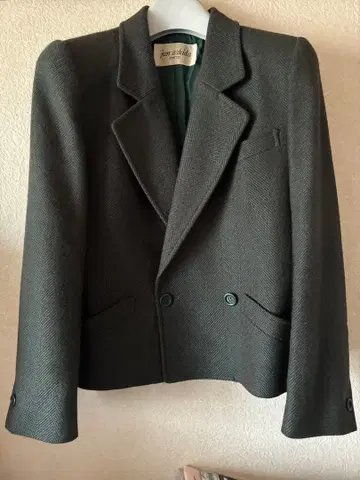 jun ashida 다크 그린 테일러드 자켓