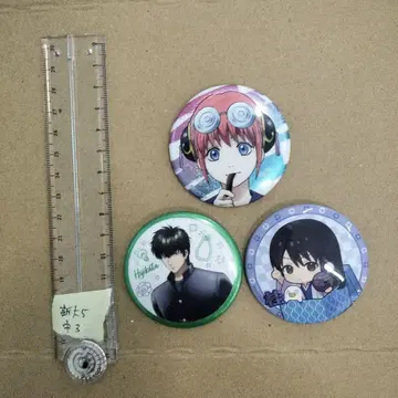 긴파치 선생님 캔뱃지 3개 세트 카츠라 히지카타 카구라