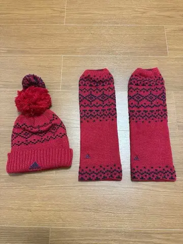 adidas 골프 레그 워머와 니트 모자