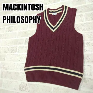 매킨토시 철학 니트 베스트 사이즈 40
