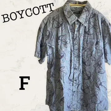 [ BOYCOTT ] 보아콧 셔츠 F 반팔 올 패턴 새상품급 인기