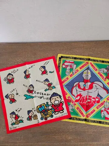 미사용 새상품 레트로 산리오 [ 모두의 타아보 ] 울트라맨 손수건