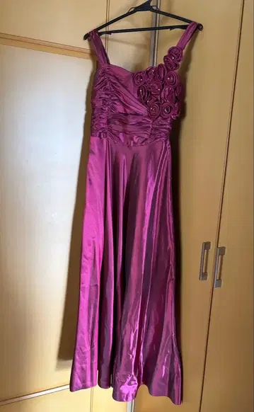 플라워 모티브 롱 드레스