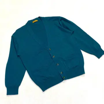 새상품급 란셀 Lancel 울 가디건 빈티지 90S 그린 컬러