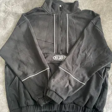 X-girl 하프 지퍼 트레이닝복 블랙