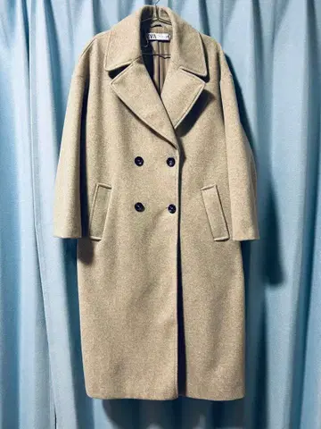 ZARA 베이지 오버 사이즈 롱 코트