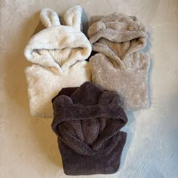 GU 마쉬멜로우 필 후디 세트 복슬복슬 파자마 L