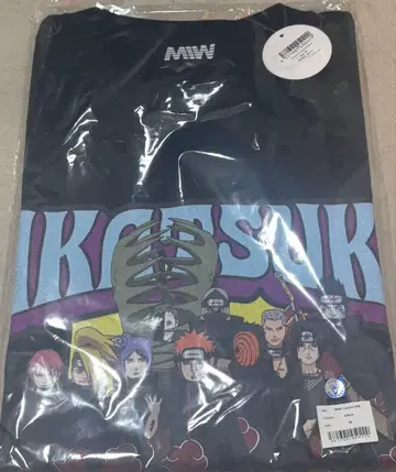 NARUTO MIW 아카츠키 셔츠 M 사이즈