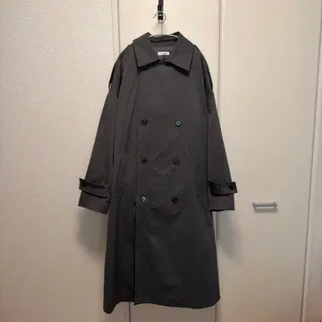 epnok 그레이쉬 블루 오버 트렌치코트