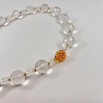 [ 새상품급 ] 크리스탈 빈티지 실버 목걸이