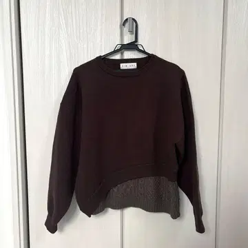 RIM.ARK Plain x cable knit tops 니트