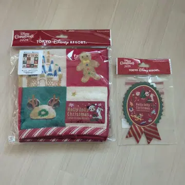 디즈니 리조트 크리스마스 2025 워시 타월 와펜 액세서리