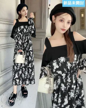 Rady 새상품 플라워 프린트 오프숄더 원피스