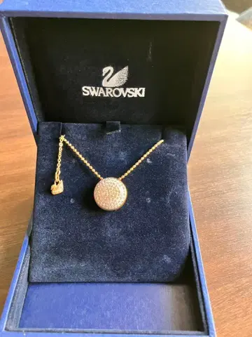 SWAROVSKI 스와로브스키 목걸이 골드 컬러 클리어 스와로