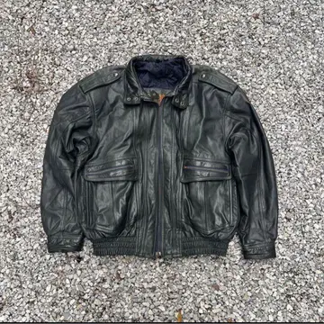 블랙 가죽 자켓