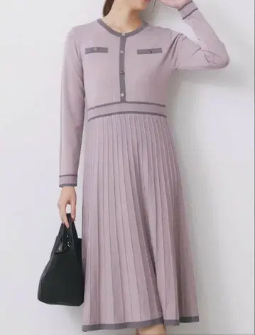 완판 인기 재입고품, 새상품 인덱스 스타일리시 니트 원피스 8250엔