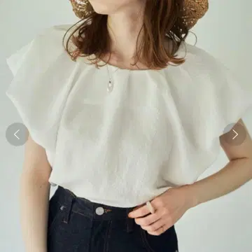 hinari 히나리 벌룬 실루엣 블라우스 화이트