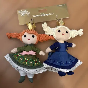 택 포함 새상품 봉제 인형 참 안나 판타지 스프링스 디즈니