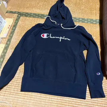 챔피온 리버스 위브 후디 - ( 네이비 )