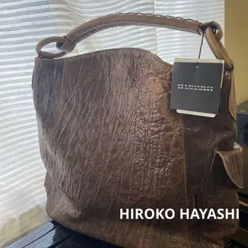 미사용 히로코 하야시 토트백 양가죽 일본제 브라운 컬러