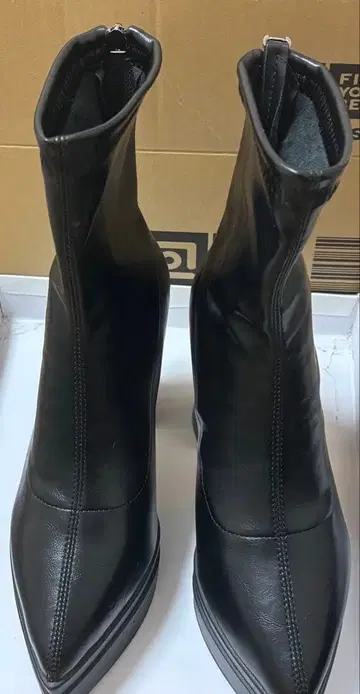 미들 부츠 스틸레토 플랫폼 통굽