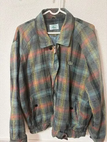 IZOD LACOSTE 체크 무늬 블루종