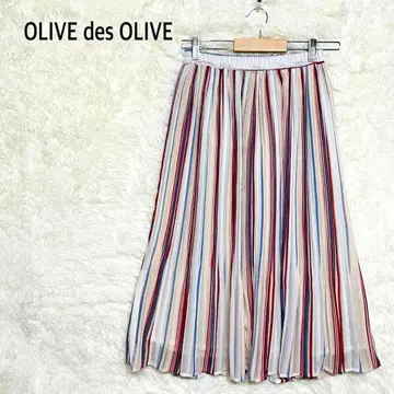 올리브 데 올리브 플리츠 스커트 허리밴딩 아코디언 M 사이즈