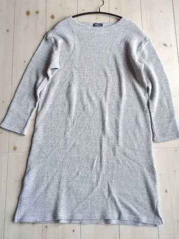 플랜테이션 써멀 원피스 와플 그레이 M 사이즈