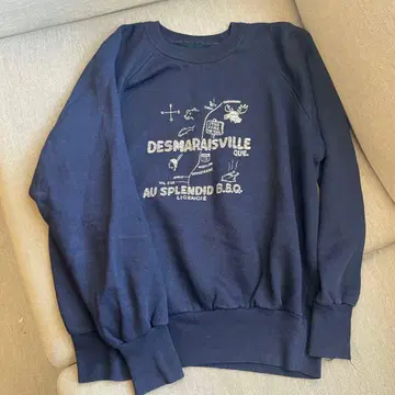 빈티지 네이비 맨투맨 구제 의류