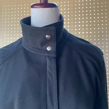 BEGUM 스탠드 카라 자켓/점퍼 블랙 면 혼방