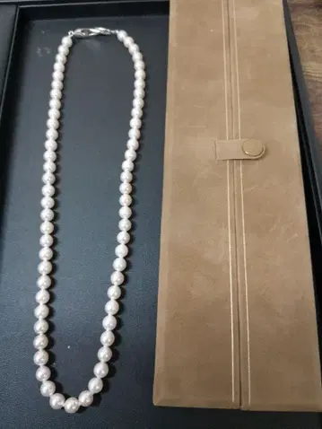 진주 천연 펄 목걸이 실버 925 클로징 포함