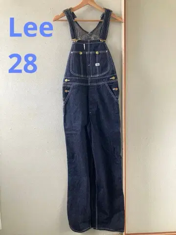 리 다크 데님 오버롤