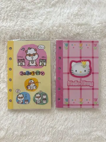 산리오 고르기 씰북만 키티 콜로콜로쿠리린 씰 수첩