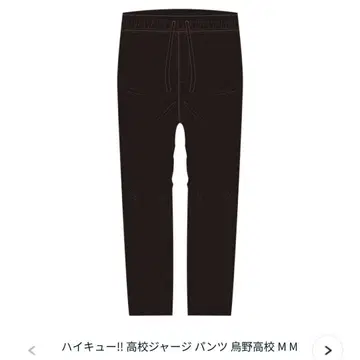하이큐 10주년 공식 카라스노 고교 저지 팬츠 바지 M 사이즈