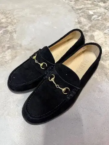 HARUTA | 하루타 Bshop 로퍼 블랙 스웨이드 26