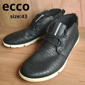 [ 고급 고품질 ] 에코 가죽 스니커즈 처카 부츠 블랙 43