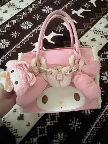 마이멜로디 무스탕 백 레어 가공품