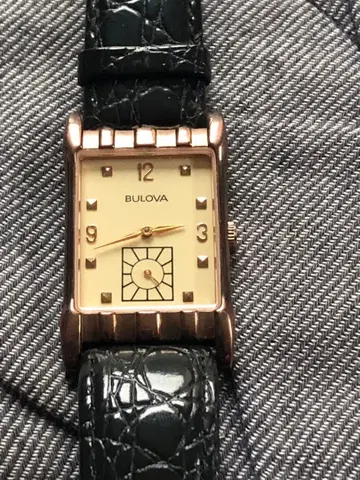 브로바 남성용 쿼츠 스몰 세컨드 작동품