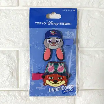 주토피아 2 주디 닉 헤어 클립 헤어핀 디즈니 리조트