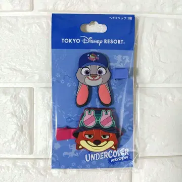 주토피아 2 주디 닉 헤어 클립 헤어핀 디즈니 리조트