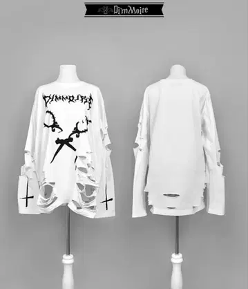DimMoire 디무모아르 broken xx 롱T/화이트