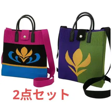 [ 신상 ] 여성용 니트 백 아나와 눈의 여왕 2개 세트