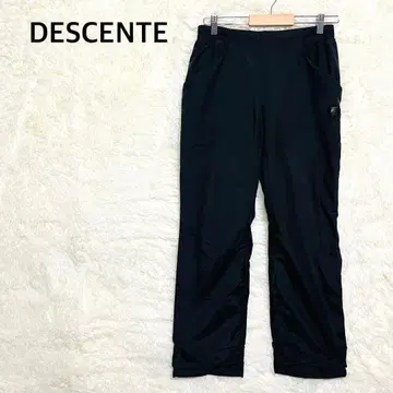 데상트 나일론 팬츠 워크 스트레이트 바스락 허리밴딩 M