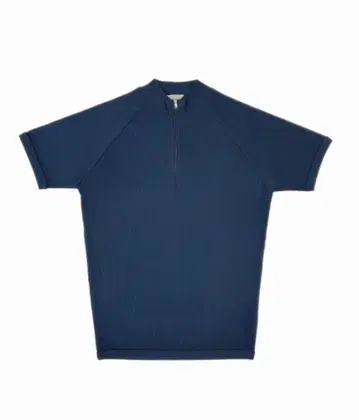 mockneck zip half sleeve t-shirt