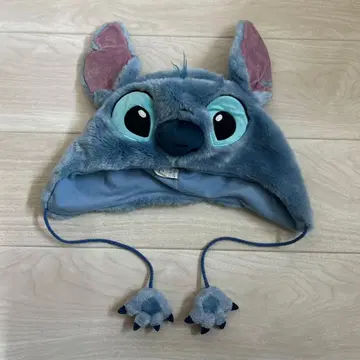 새상품급 도쿄 디즈니 리조트 스티치 팬캡 모자 복슬복슬