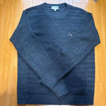 LACOSTE 다크 그레이 크루넥 스웨터 US M