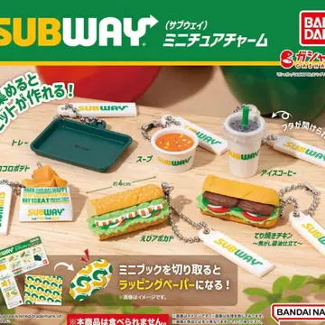 미니어처 참 전 6종 세트 SUBWAY 가챠
