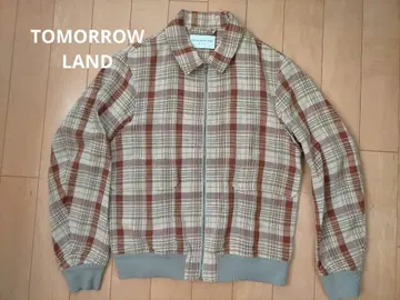 TomorrowLand 리퀴드 타탄 집업 블루종