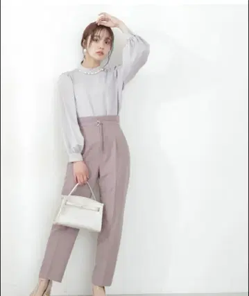 PROPOTION 프로포션 하이웨스트 테이퍼드 팬츠