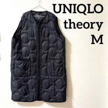 UNIQLO theory 울트라 라이트 다운 롱 베스트 M 블랙